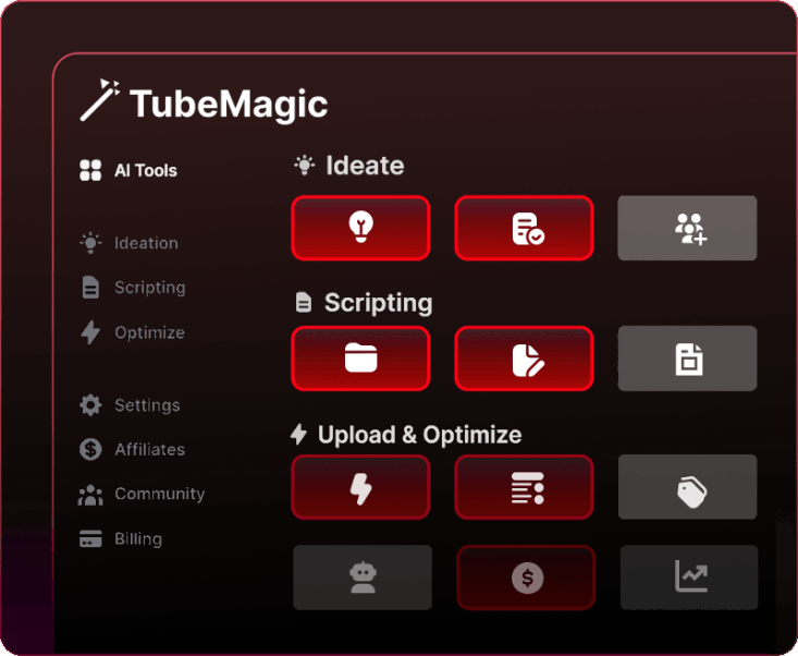 TubeMagic YouTube Software Screenshot